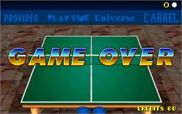 Game Over Screen for Table Tennis Champions.
