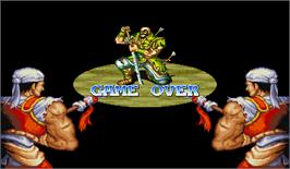Game Over Screen for Tenchi wo Kurau II: Sekiheki no Tatakai.