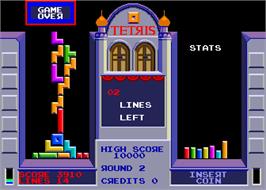 Game Over Screen for Tetris.