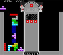 Game Over Screen for Tetris.