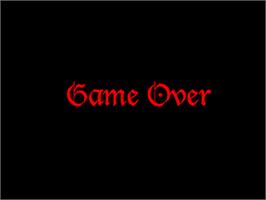 Game Over Screen for The Crystal of Kings.