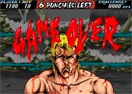 Game Over Screen for The First Funky Fighter.