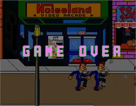 Game Over Screen for The Simpsons.