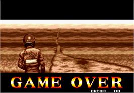 Game Over Screen for Thrash Rally.