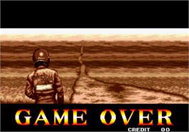 Game Over Screen for Thrash Rally.