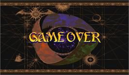 Game Over Screen for Vampire Savior: The Lord of Vampire.