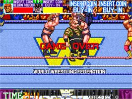 Game Over Screen for WWF WrestleFest.
