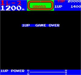 Game Over Screen for Wai Wai Jockey Gate-In!.