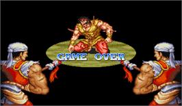 Game Over Screen for Warriors of Fate.