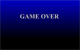 Game Over Screen for Water Balls.
