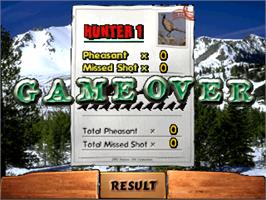 Game Over Screen for Wing Shooting Championship V2.00.