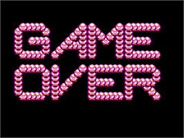 Game Over Screen for Yakyuu Kakutou League-Man.
