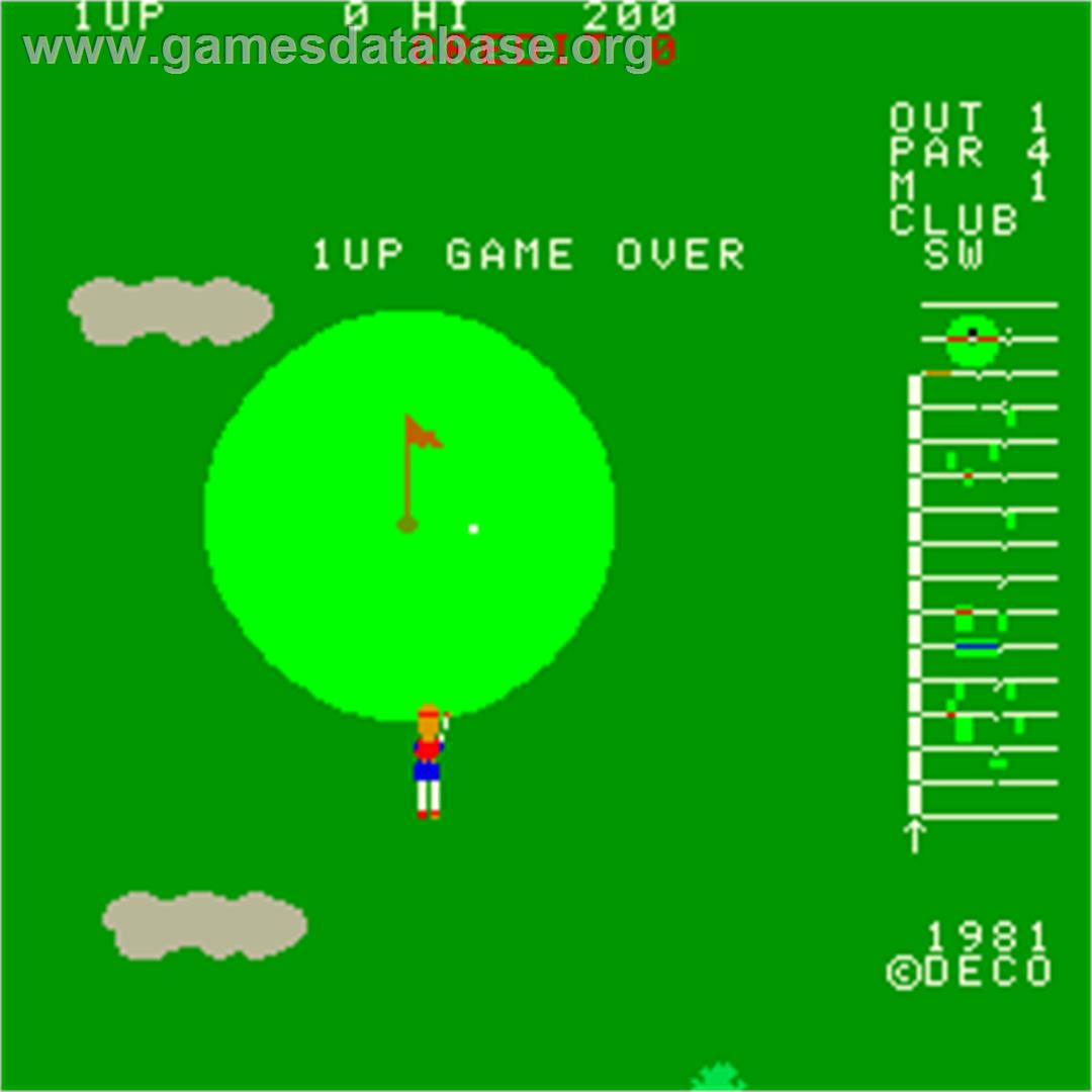 18 Holes Pro Golf - Arcade - Artwork - Game Over Screen