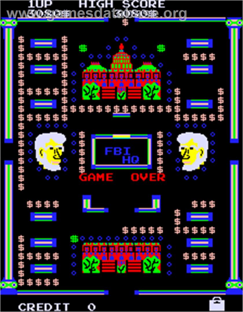 Abscam - Arcade - Artwork - Game Over Screen