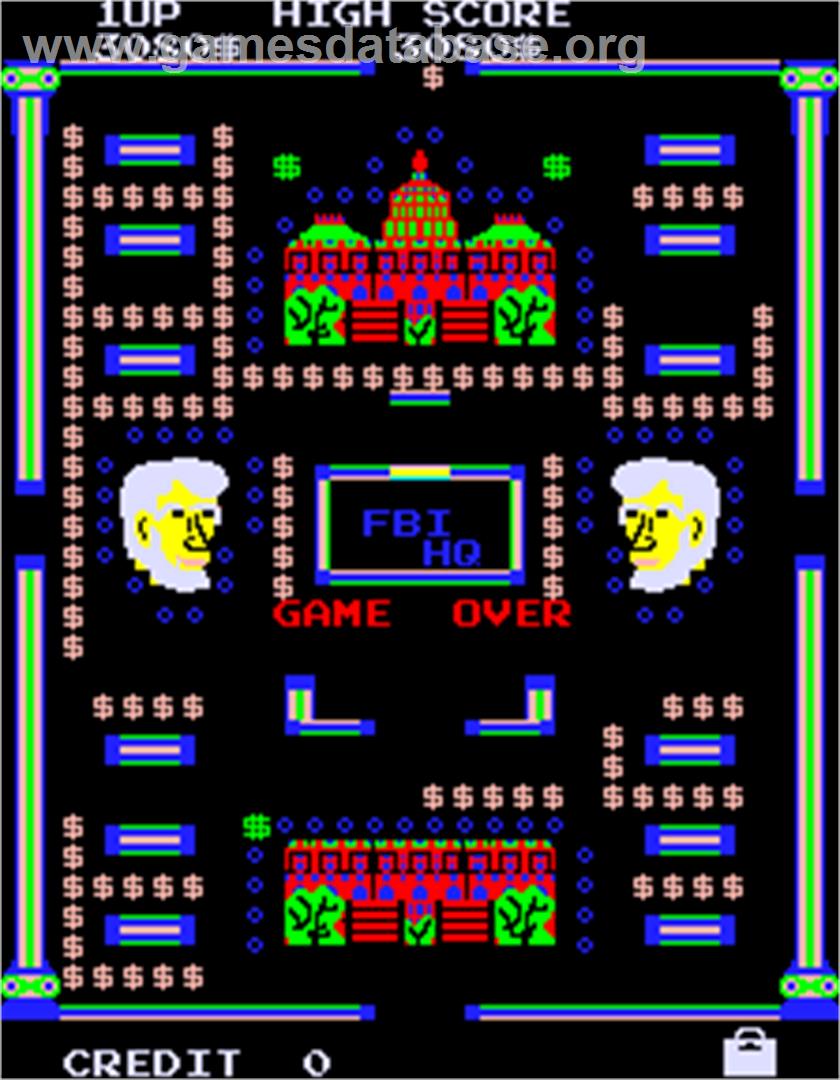 Abscam - Arcade - Artwork - Game Over Screen