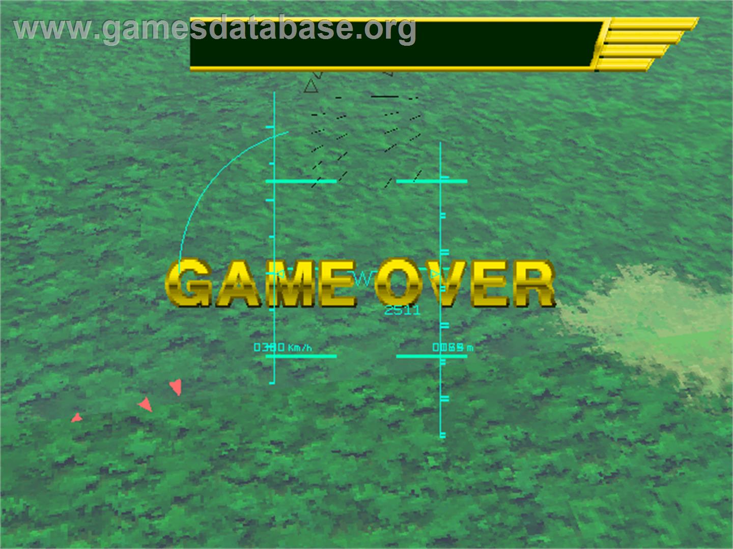 Air Combat 22 - Arcade - Artwork - Game Over Screen