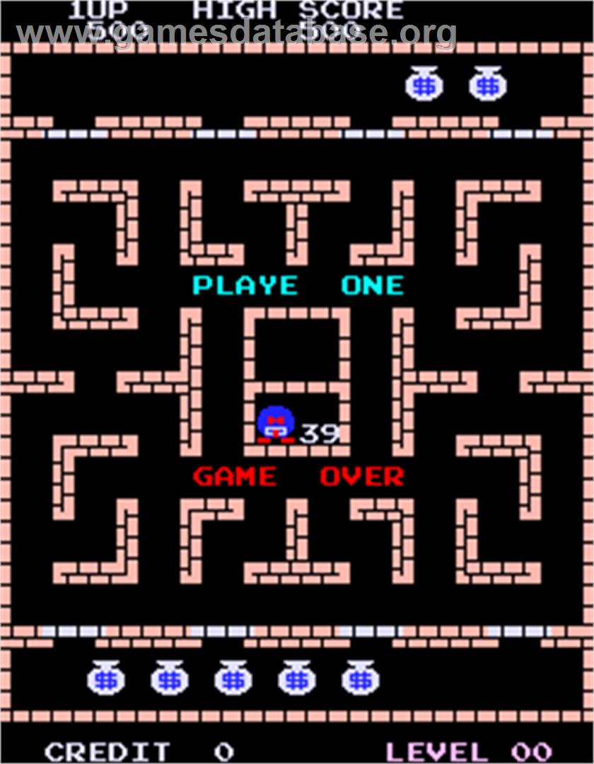Ali Baba and 40 Thieves - Arcade - Artwork - Game Over Screen