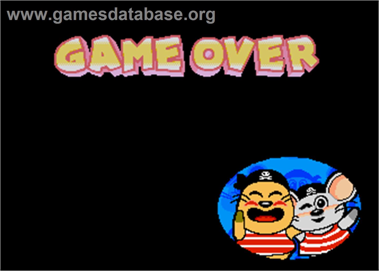 Animalandia Jr. - Arcade - Artwork - Game Over Screen