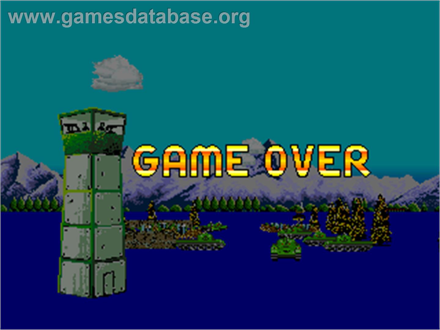 Apache 3 - Arcade - Artwork - Game Over Screen