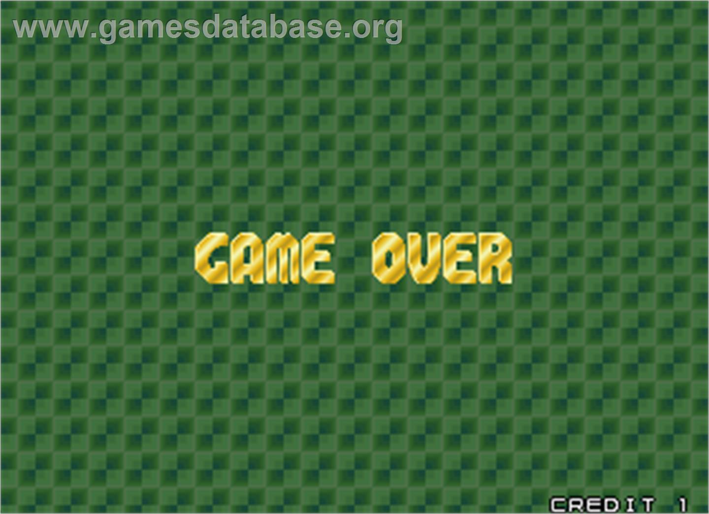 Arkanoid Returns - Arcade - Artwork - Game Over Screen