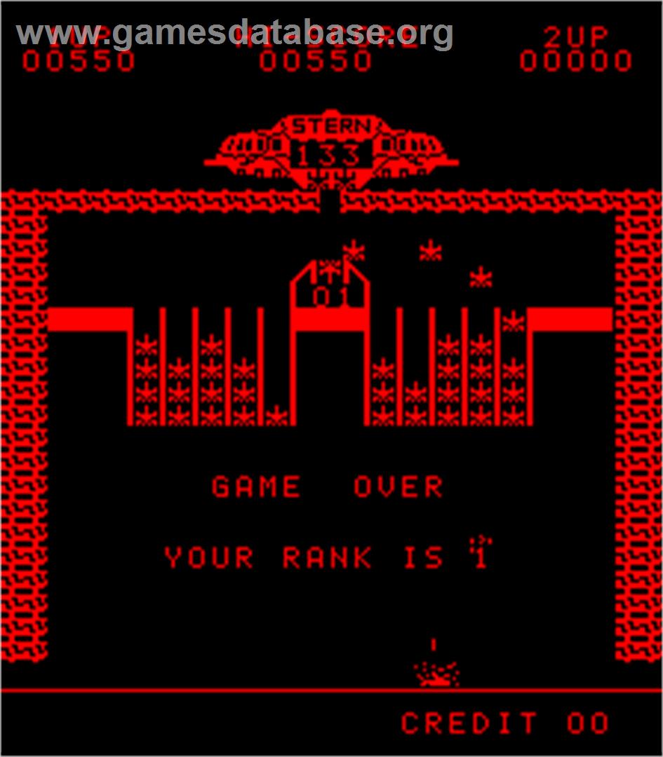 Astro Invader - Arcade - Artwork - Game Over Screen