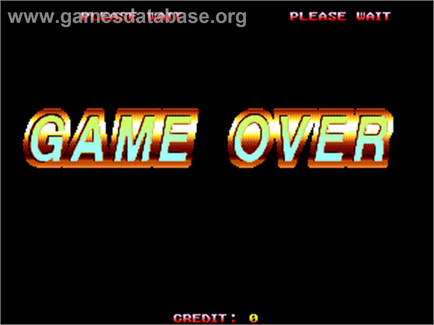 Asura Blade - Sword of Dynasty - Arcade - Artwork - Game Over Screen