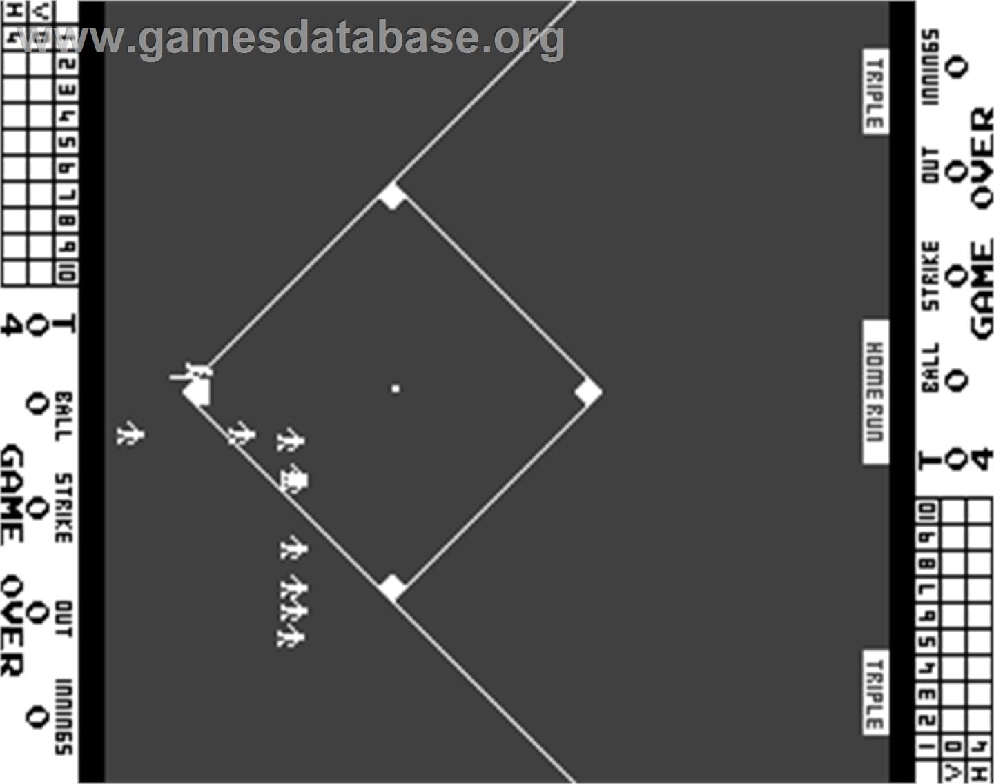 Atari Baseball - Arcade - Artwork - Game Over Screen