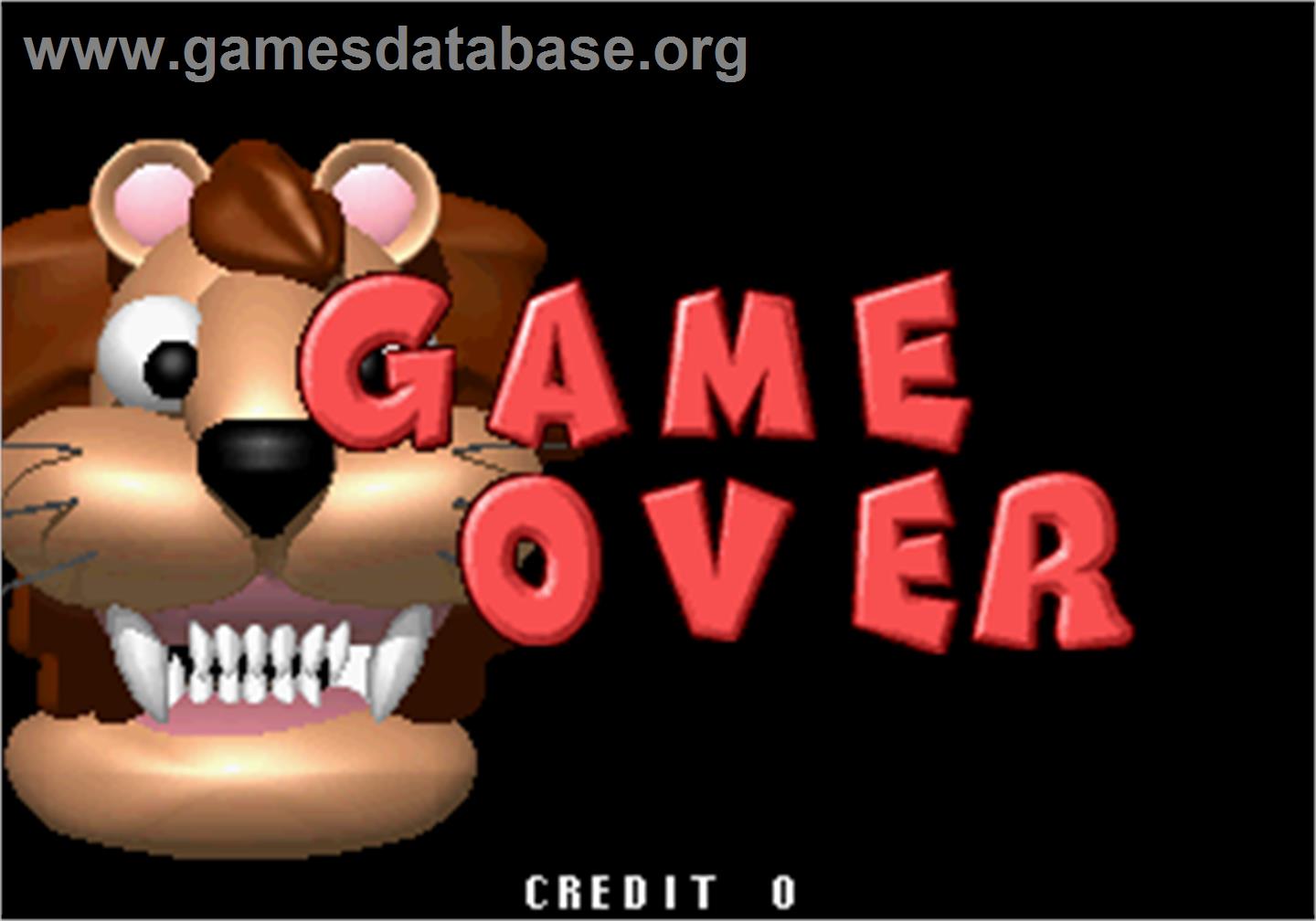 Baku Baku Animal - Arcade - Artwork - Game Over Screen