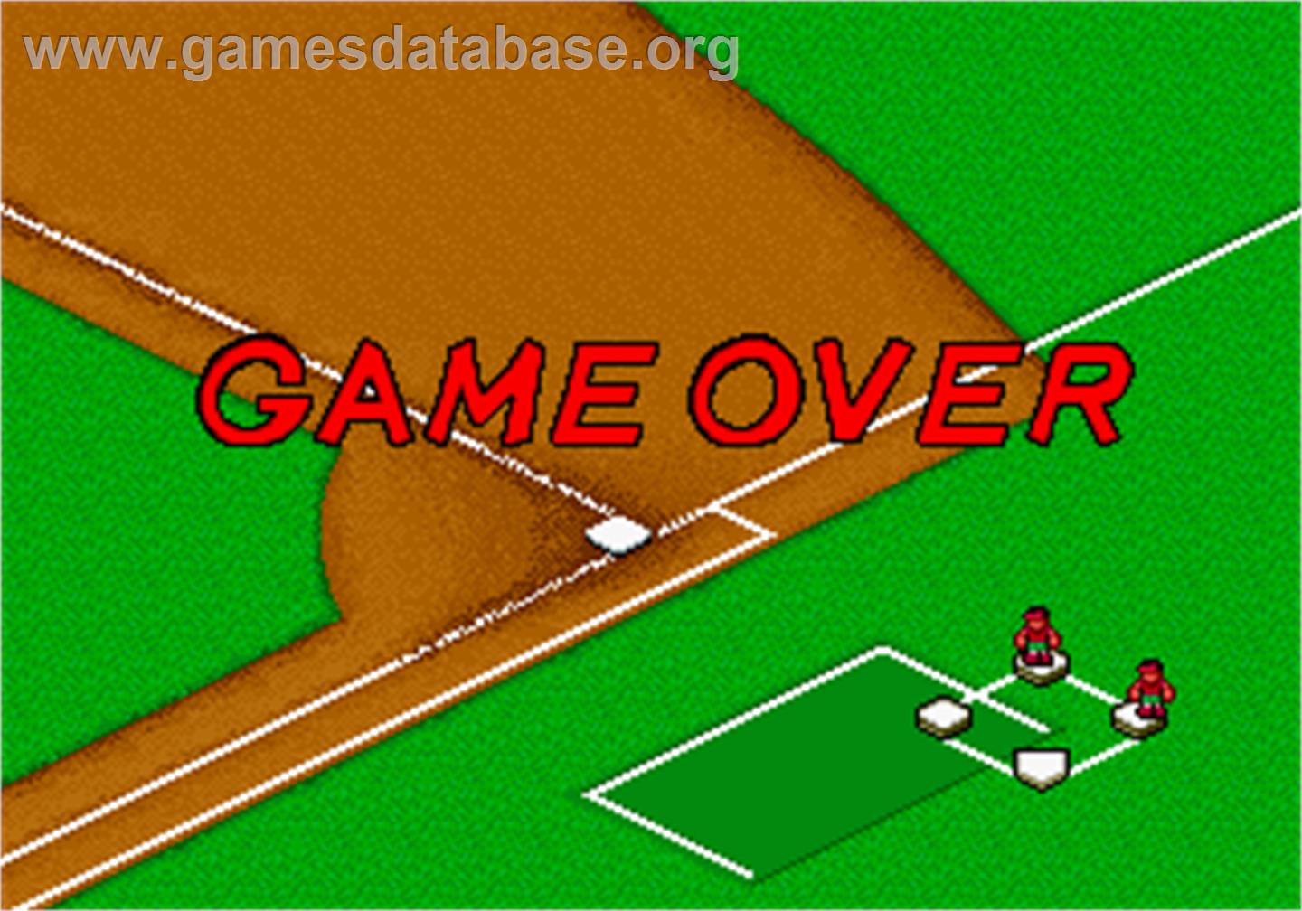 Baseball Stars Professional - Arcade - Artwork - Game Over Screen
