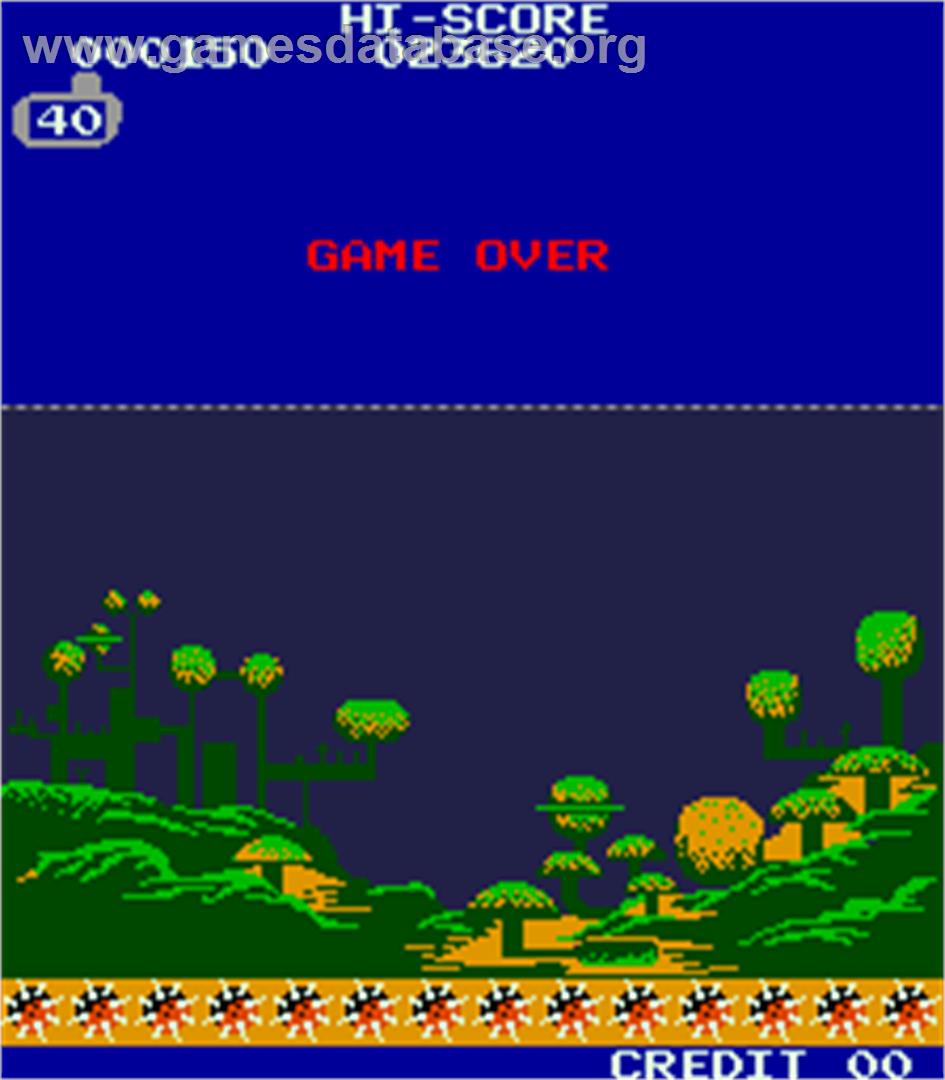 Battle Cruiser M-12 - Arcade - Artwork - Game Over Screen