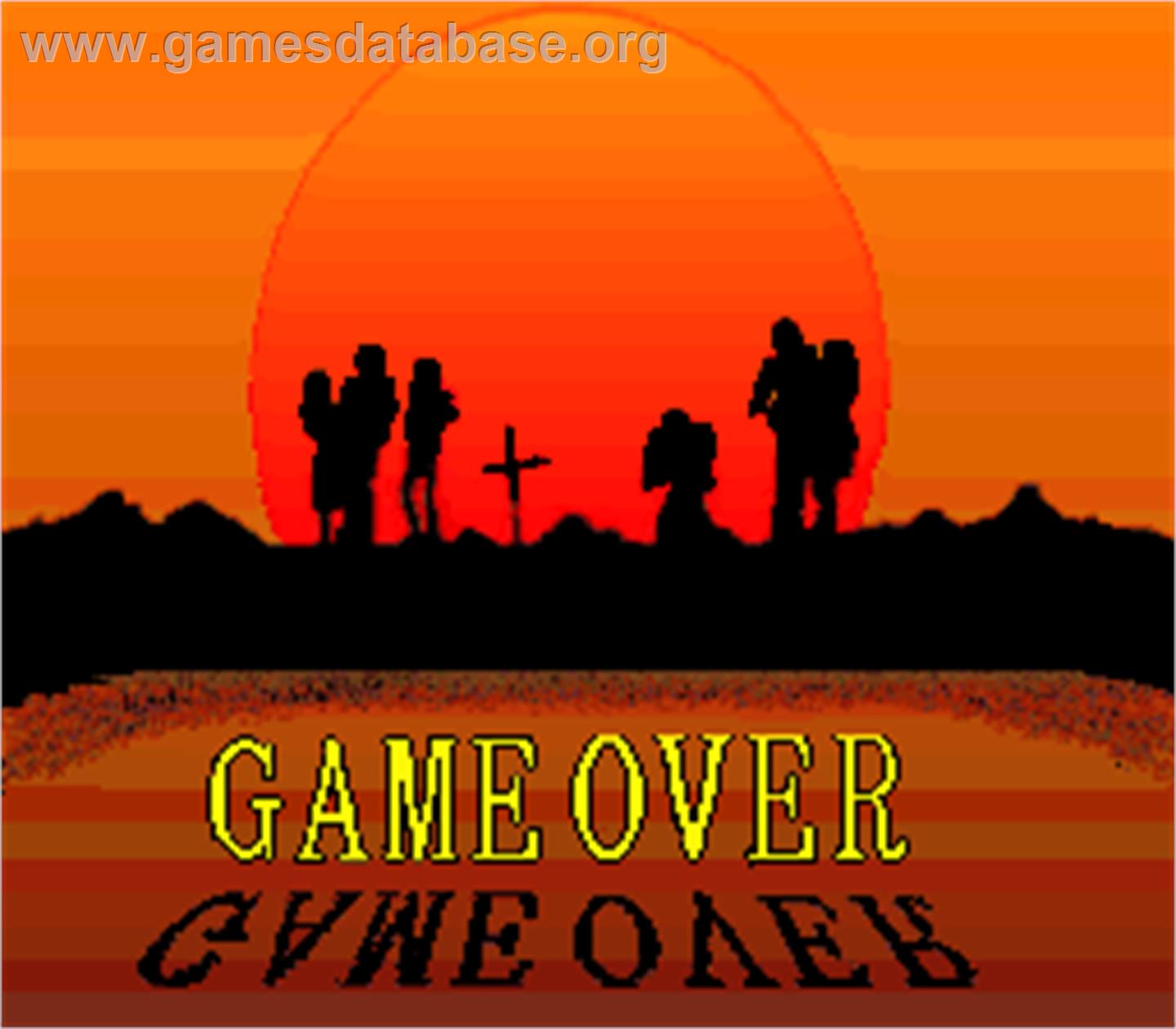 Battlecry - Arcade - Artwork - Game Over Screen