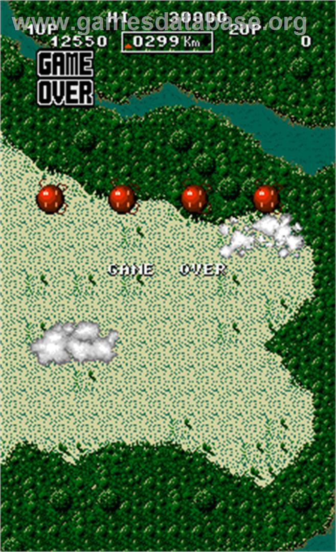 Bermuda Triangle - Arcade - Artwork - Game Over Screen