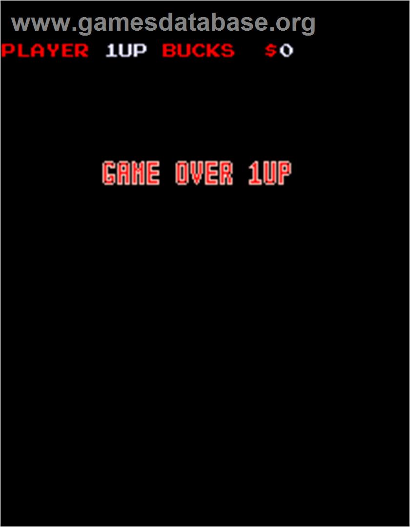 Big Bucks - Arcade - Artwork - Game Over Screen