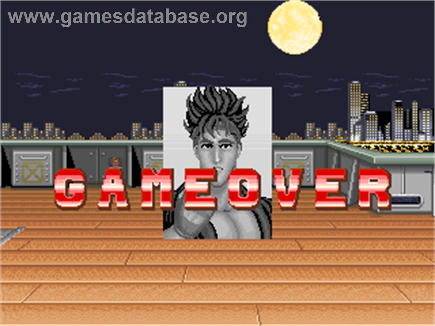 Big Fight - Big Trouble In The Atlantic Ocean - Arcade - Artwork - Game Over Screen