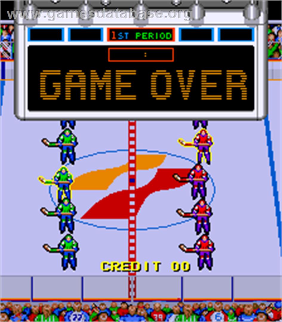 Blades of Steel - Arcade - Artwork - Game Over Screen