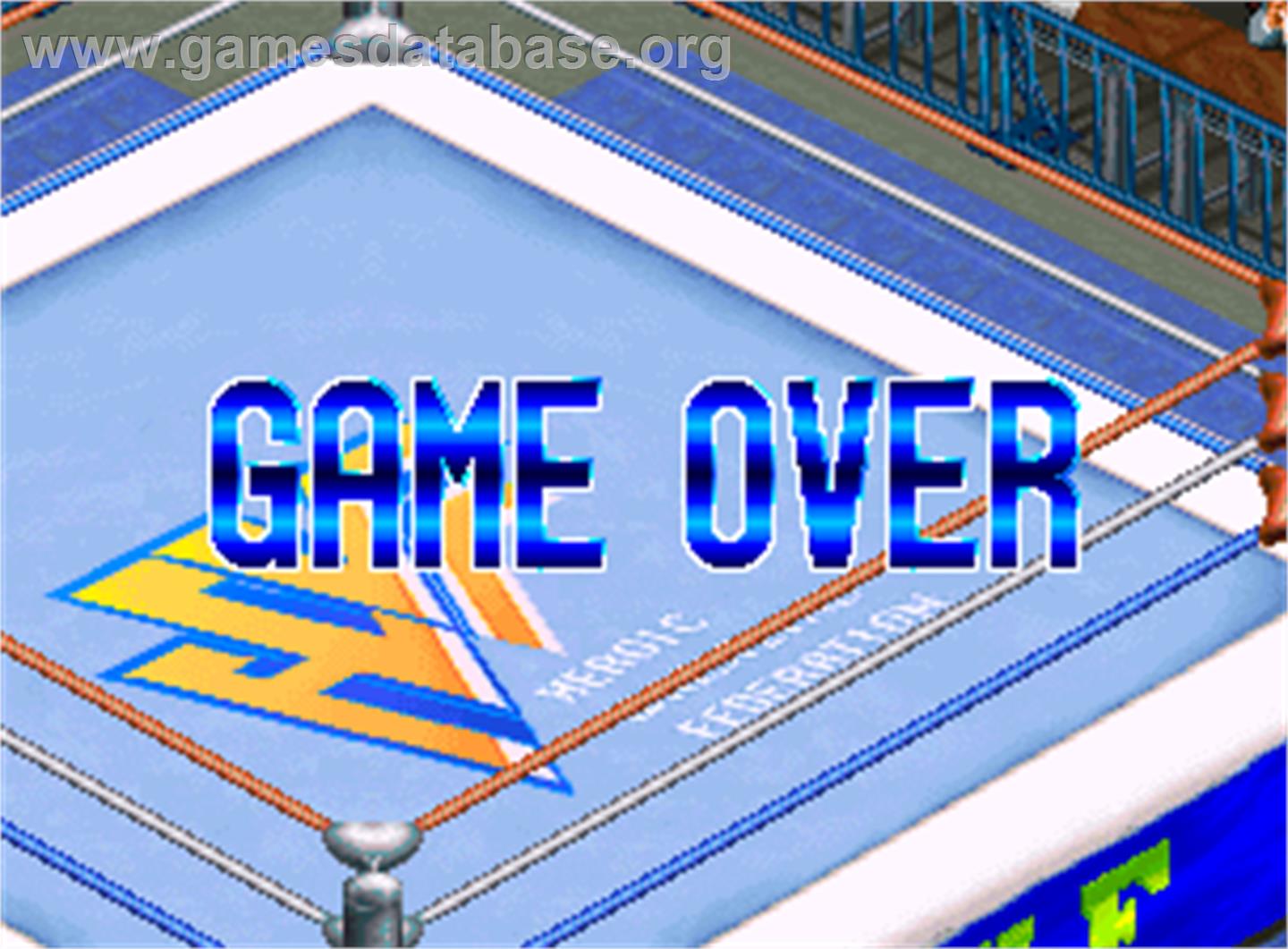 Blazing Tornado - Arcade - Artwork - Game Over Screen