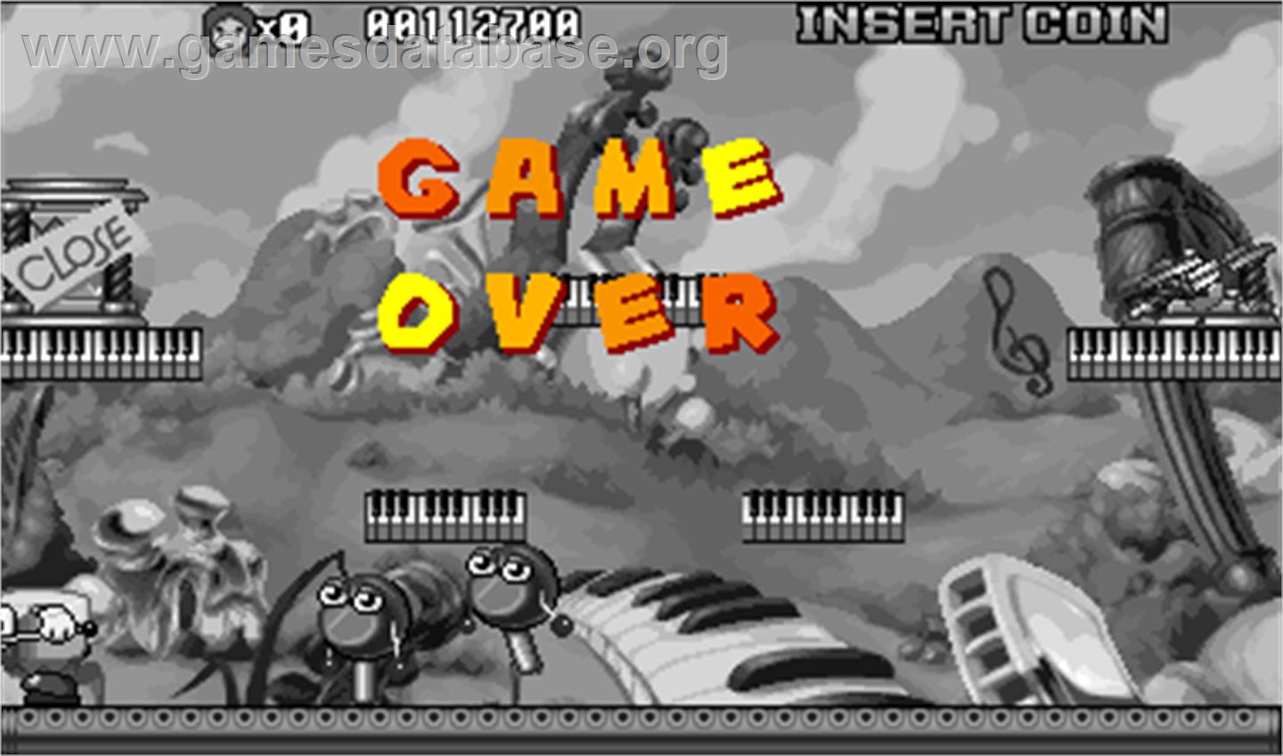 Bomb Kick - Arcade - Artwork - Game Over Screen