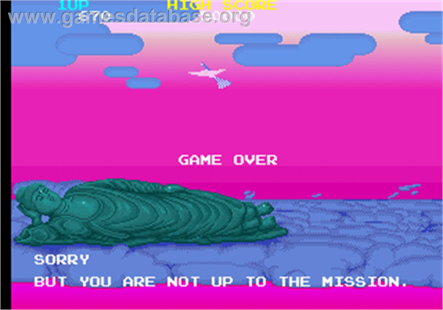 Bonze Adventure - Arcade - Artwork - Game Over Screen