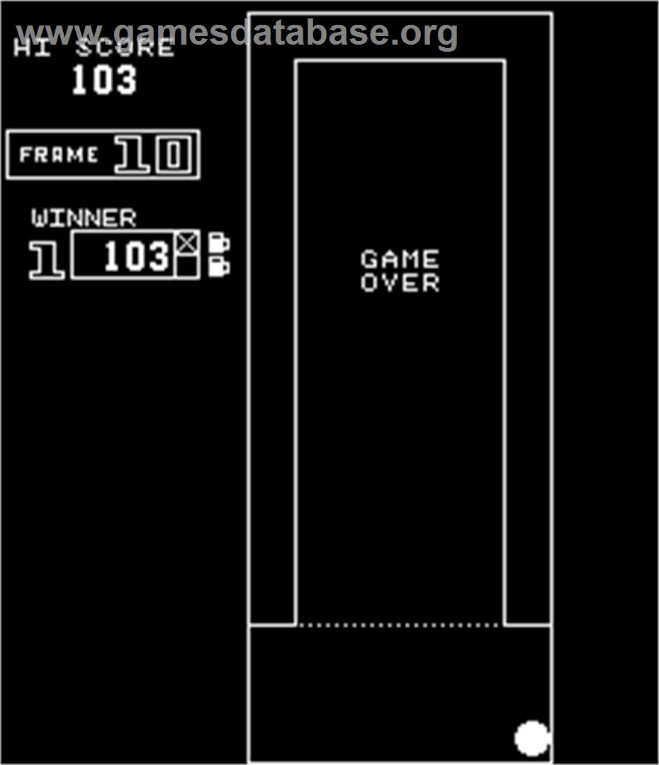 Bowling Alley - Arcade - Artwork - Game Over Screen