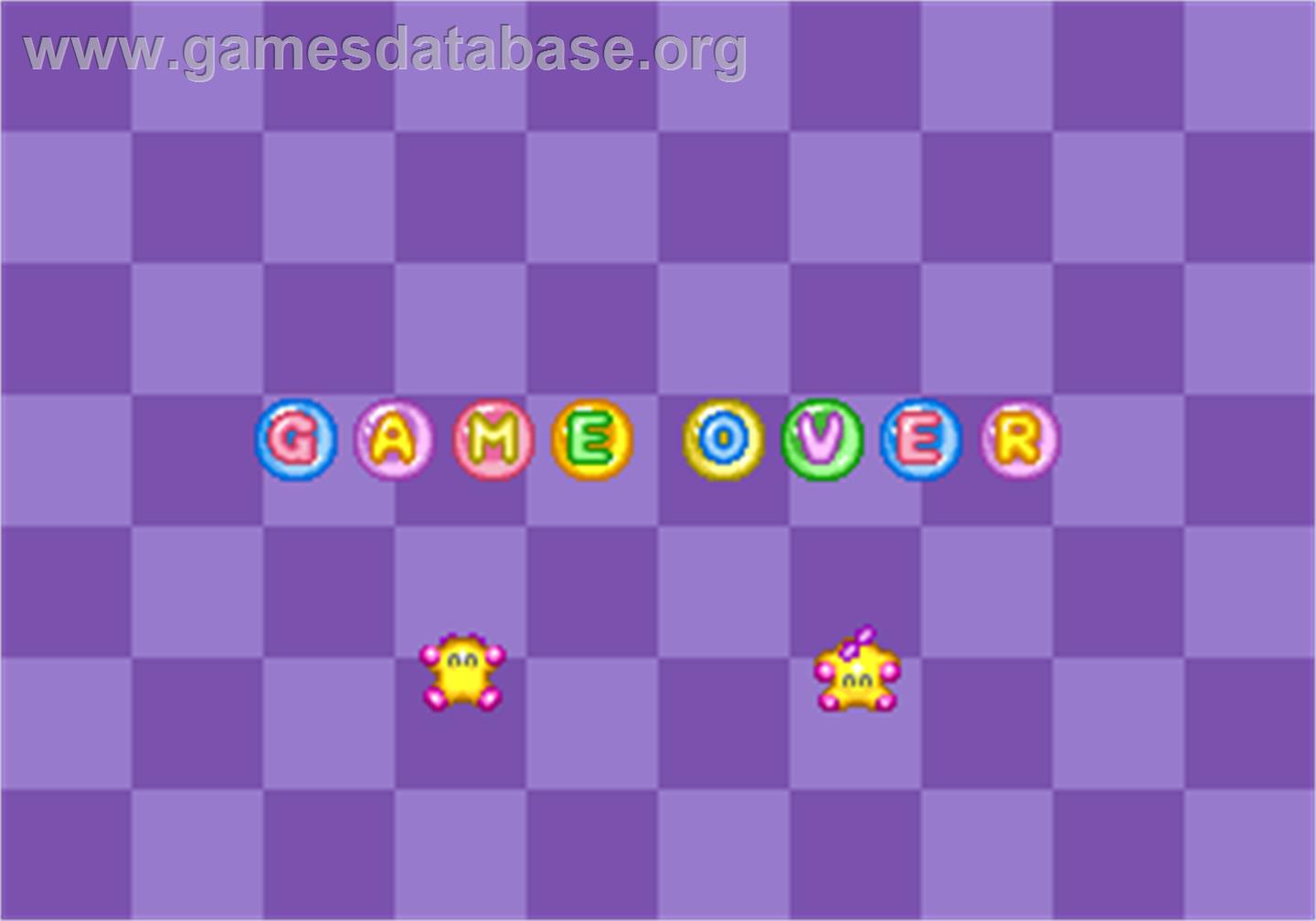 Bubble Bobble II - Arcade - Artwork - Game Over Screen