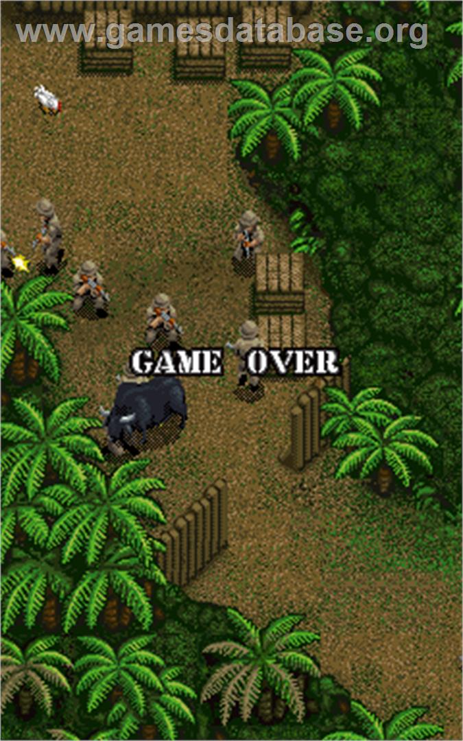 Caliber 50 - Arcade - Artwork - Game Over Screen