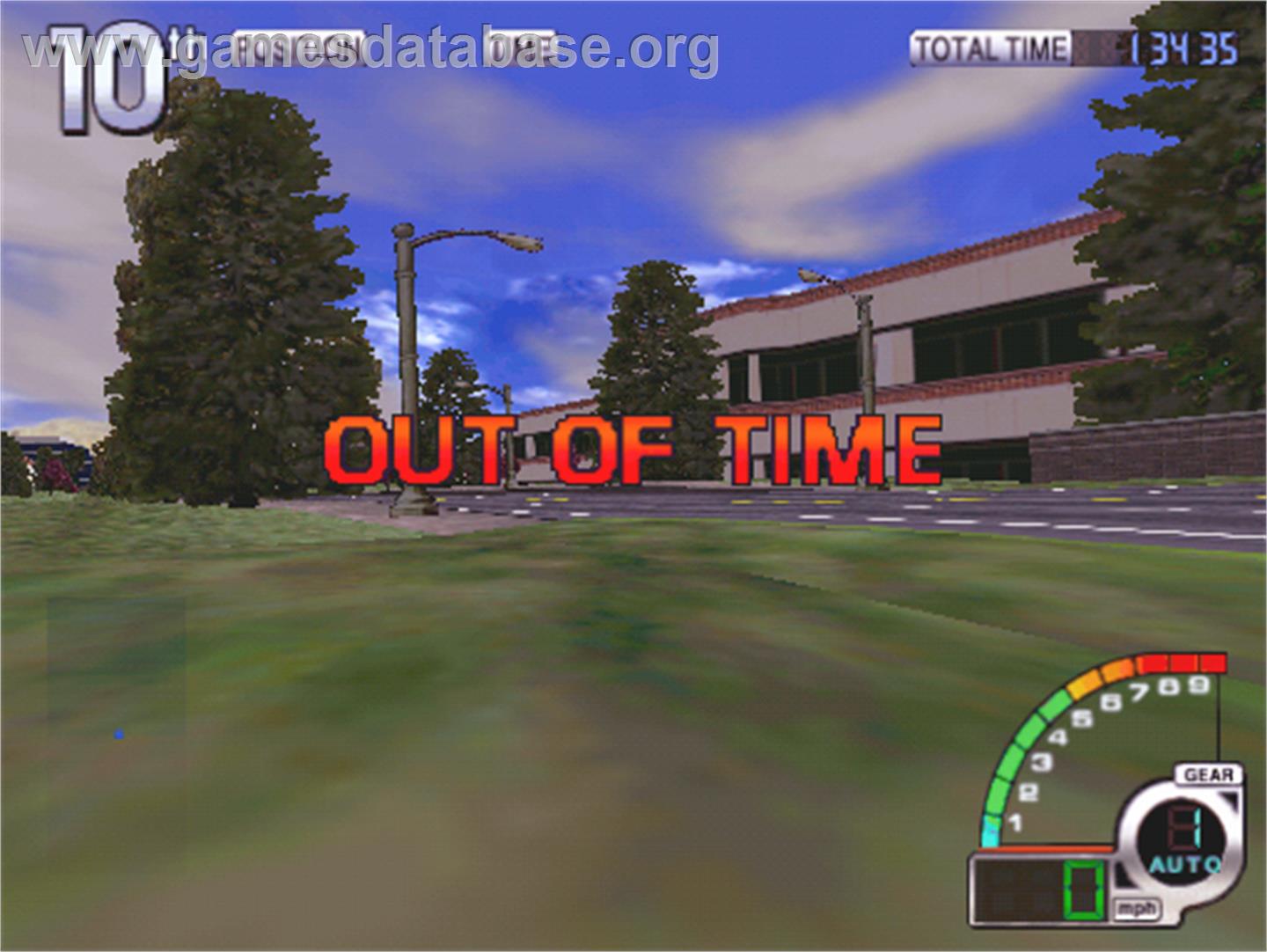 California Speed - Arcade - Artwork - Game Over Screen