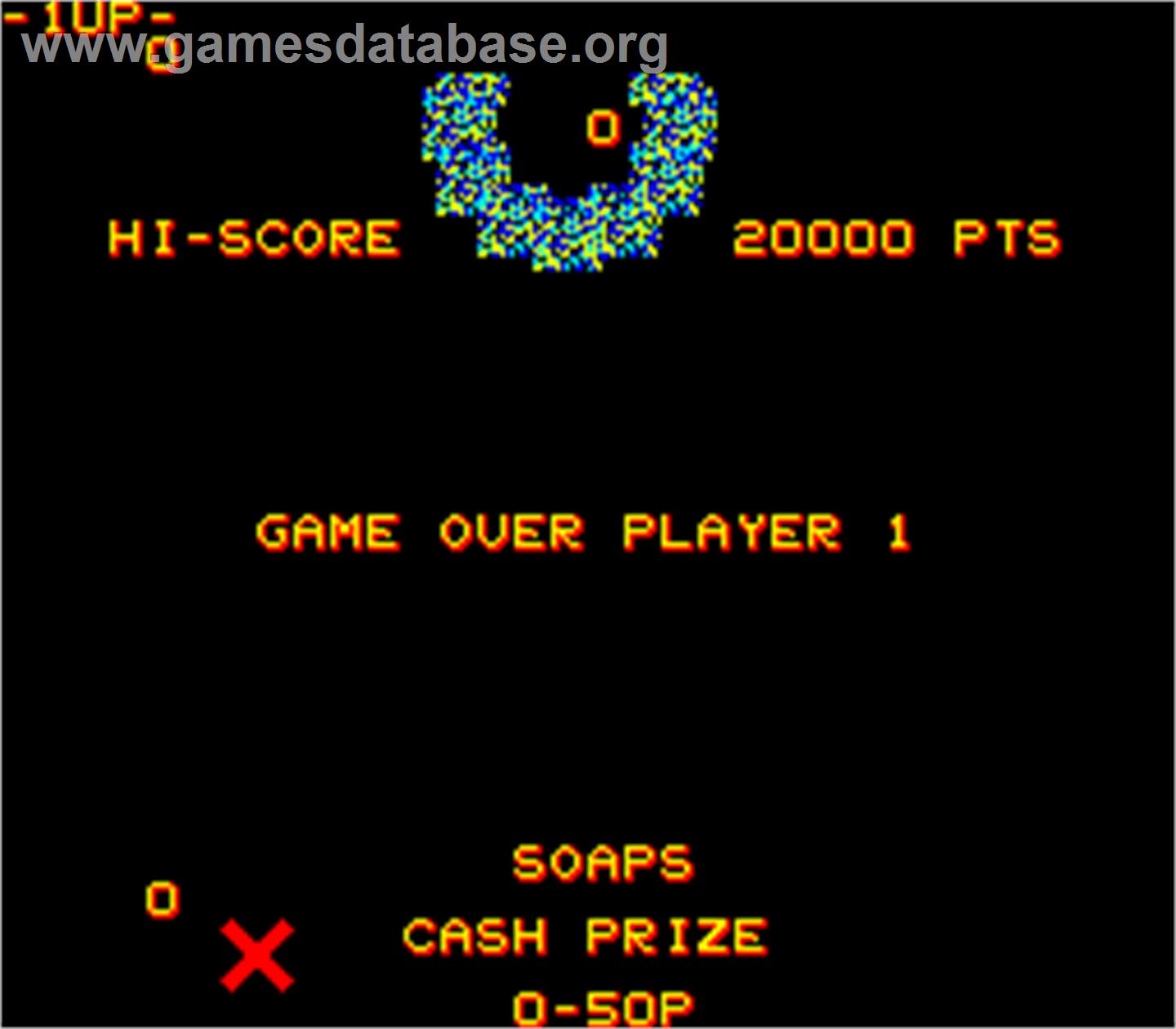 Cash Quiz - Arcade - Artwork - Game Over Screen