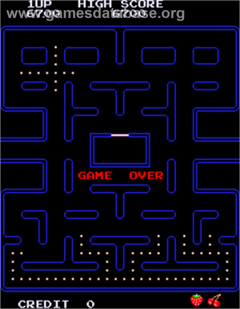 Caterpillar Pacman Hack - Arcade - Artwork - Game Over Screen