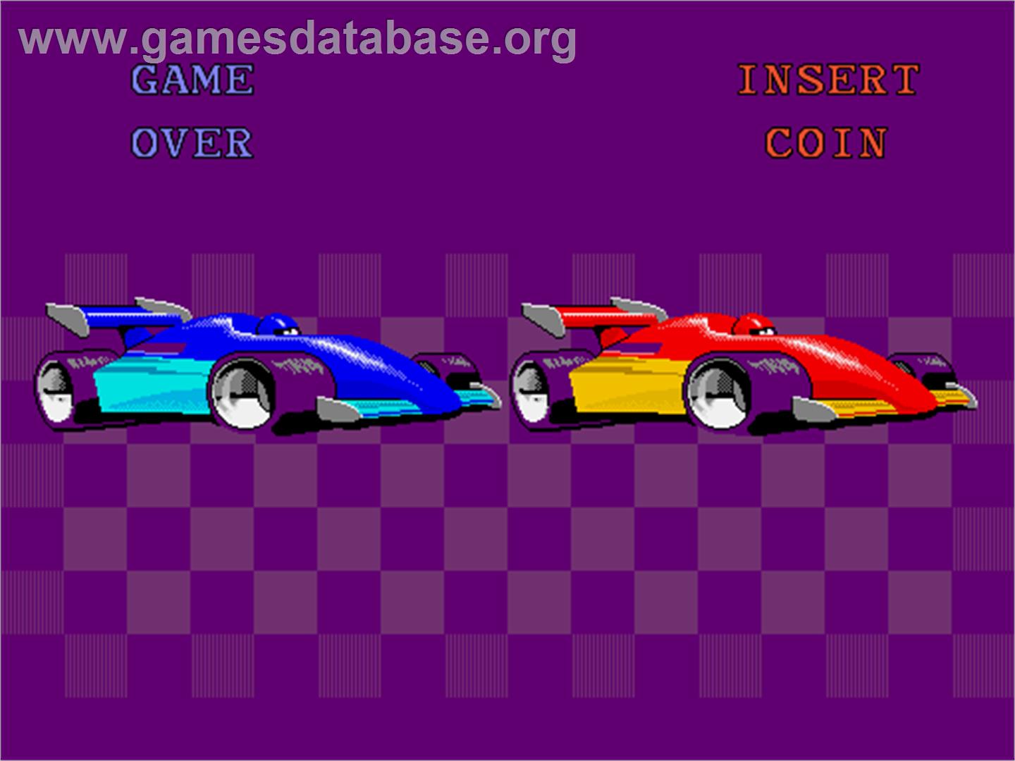 Championship Sprint - Arcade - Artwork - Game Over Screen