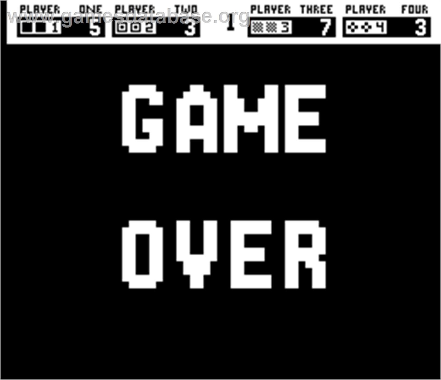 Checkmate - Arcade - Artwork - Game Over Screen