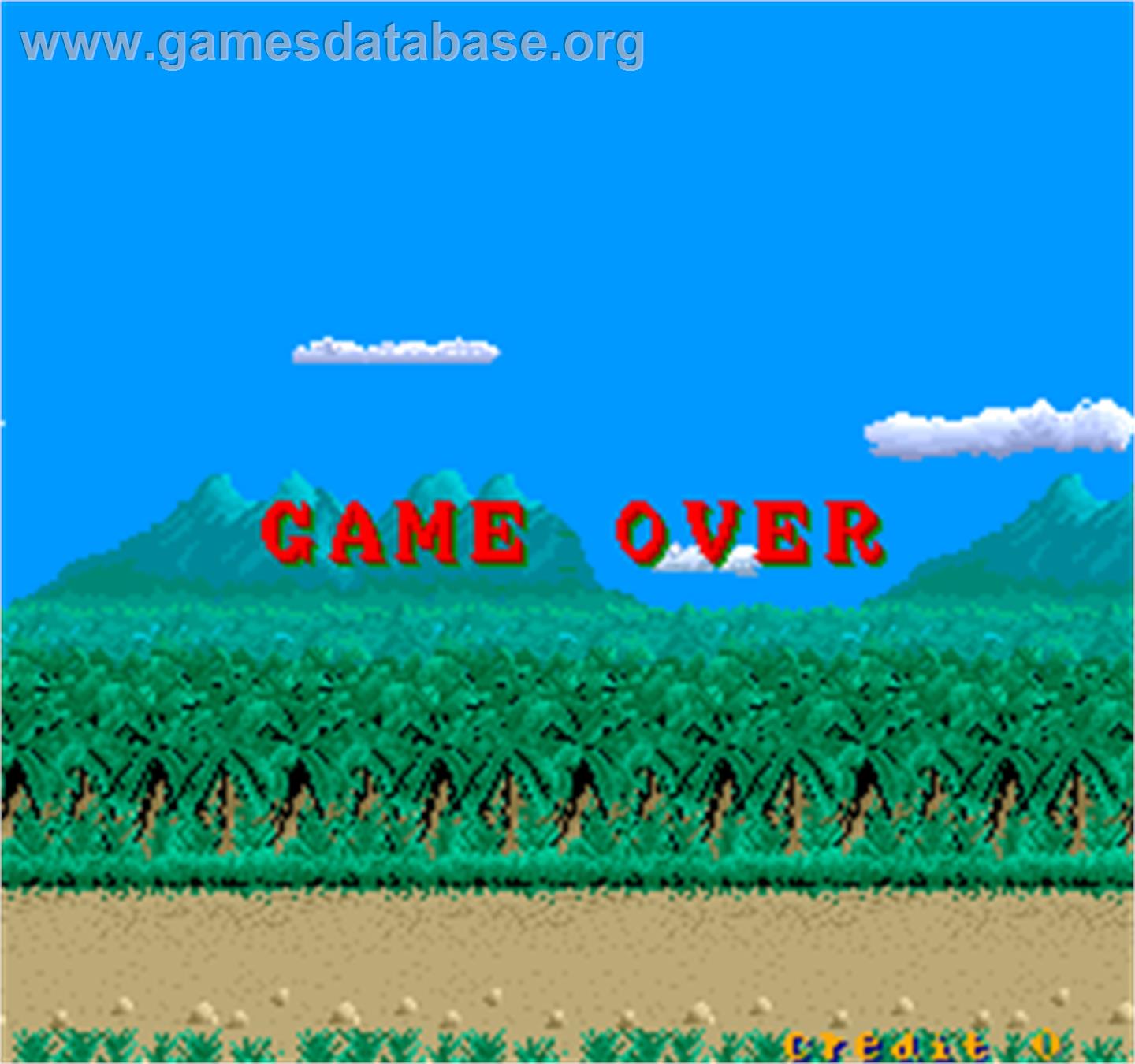 Cobra-Command - Arcade - Artwork - Game Over Screen