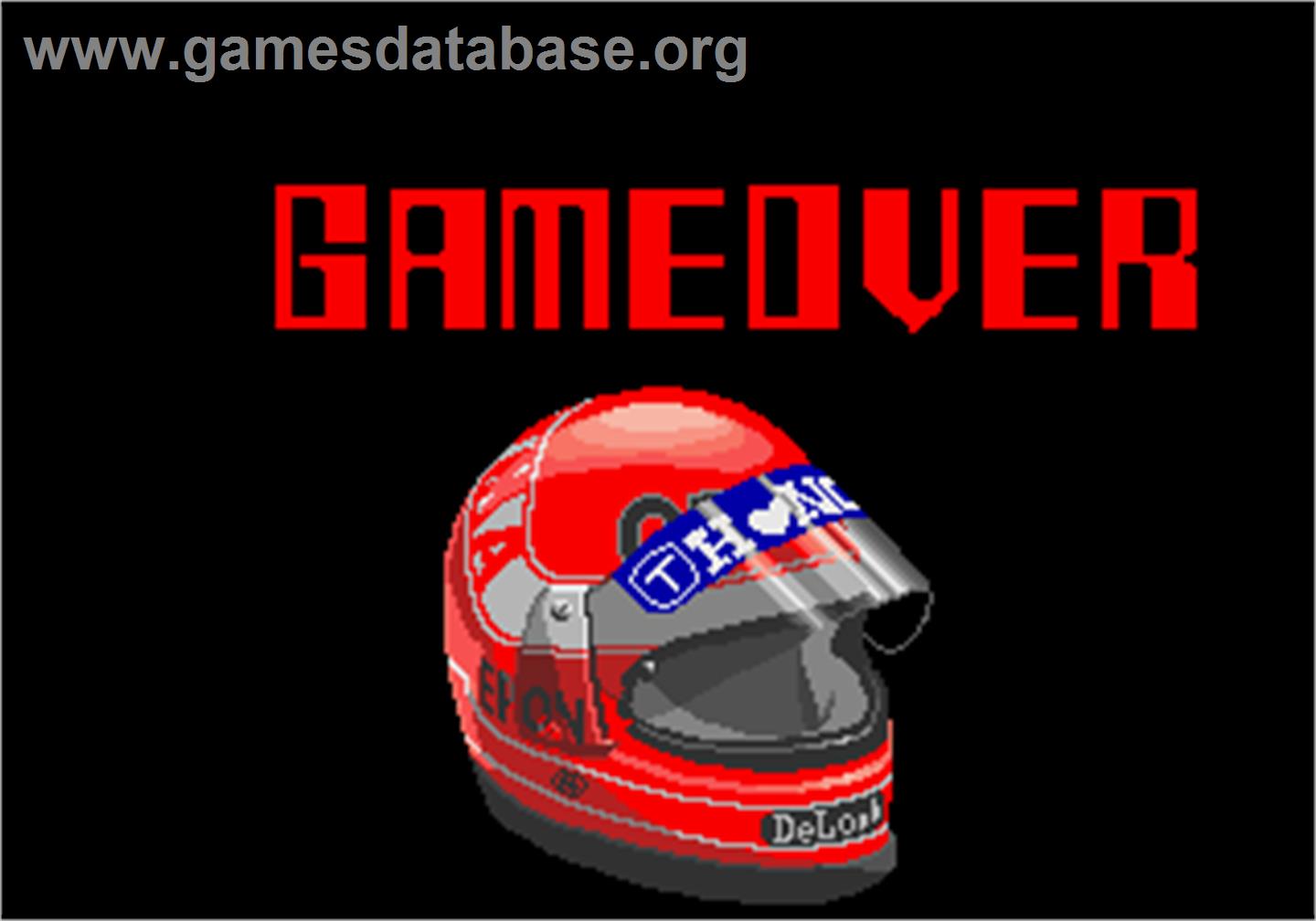 Continental Circus - Arcade - Artwork - Game Over Screen