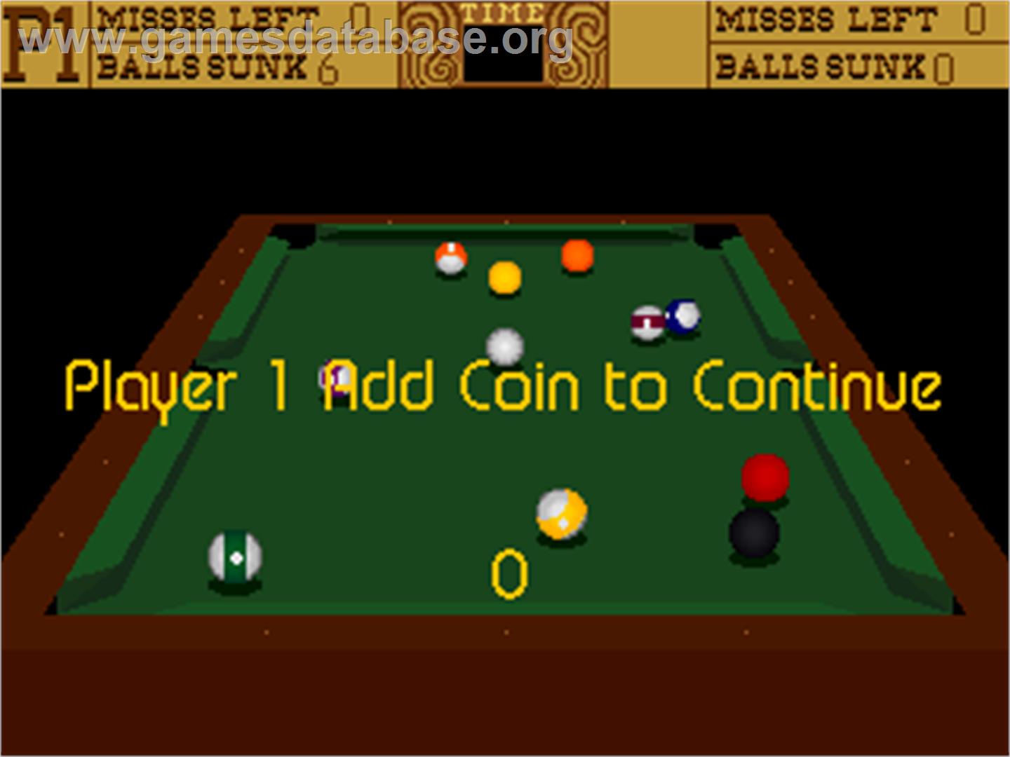 Cool Pool - Arcade - Artwork - Game Over Screen