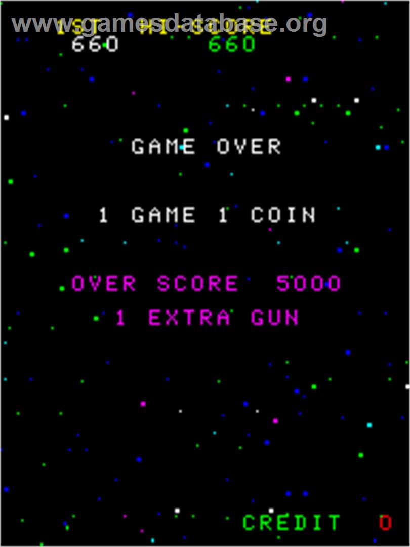 Cosmic Alien - Arcade - Artwork - Game Over Screen